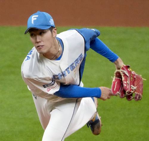先発し6回途中無失点だった日本ハム・福島=エスコンフィールド