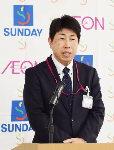 決算について説明する大南淳二社長=11日、八戸市