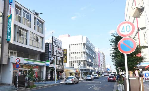 2019年以来、6年ぶりの上昇となった「八戸市三日町4の1」付近=16日