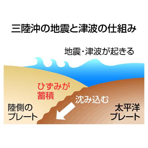三陸沖の地震と津波の仕組み