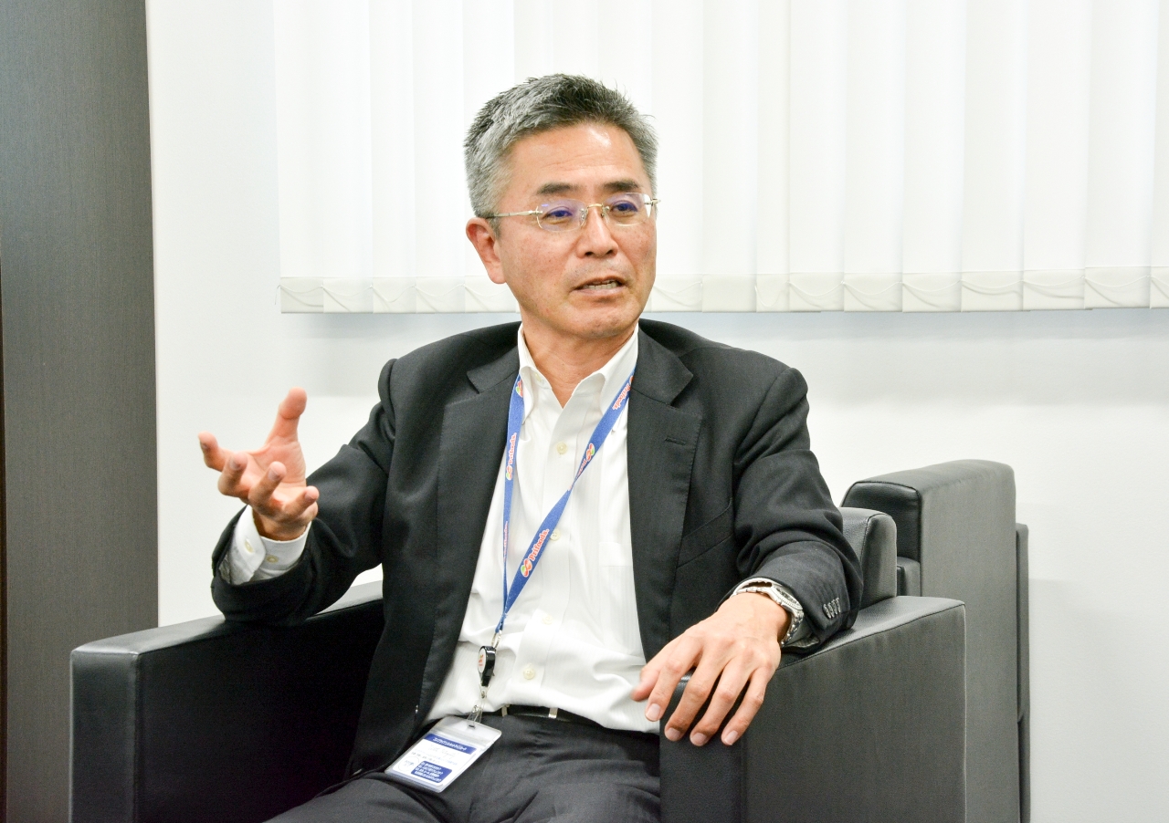 「かつてない規模で省人化と生産性向上の取り組みを進めたい」と語る藤井伸一社長