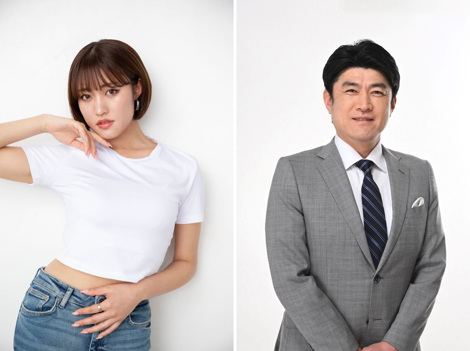 左から王林さん(ボンド提供)、藤井貴彦さん